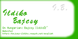 ildiko bajcsy business card